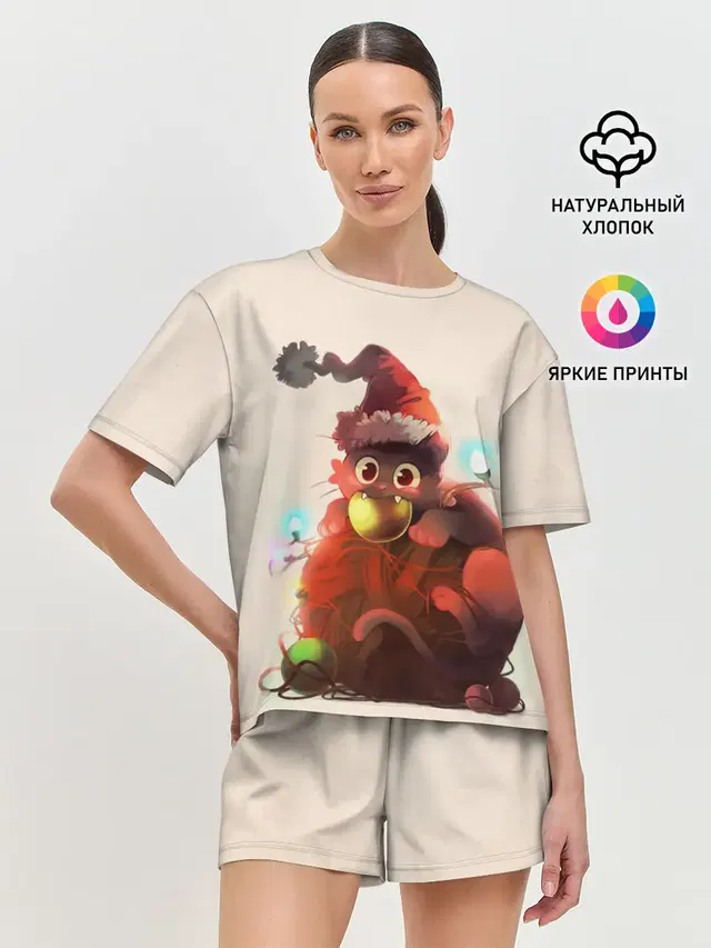 Женская пижама с шортами