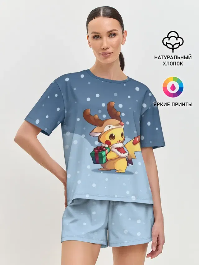 Женская пижама с шортами