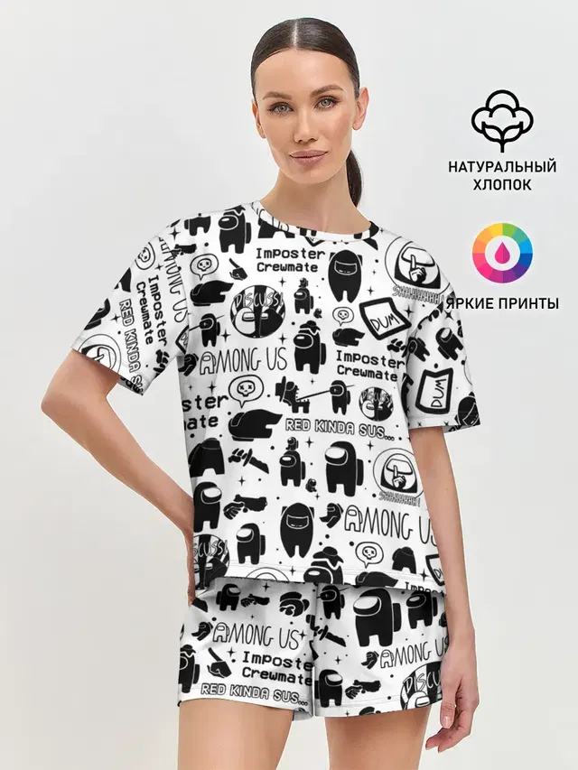 Женская пижама с шортами