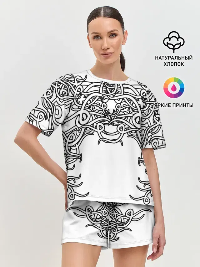Женская пижама с шортами