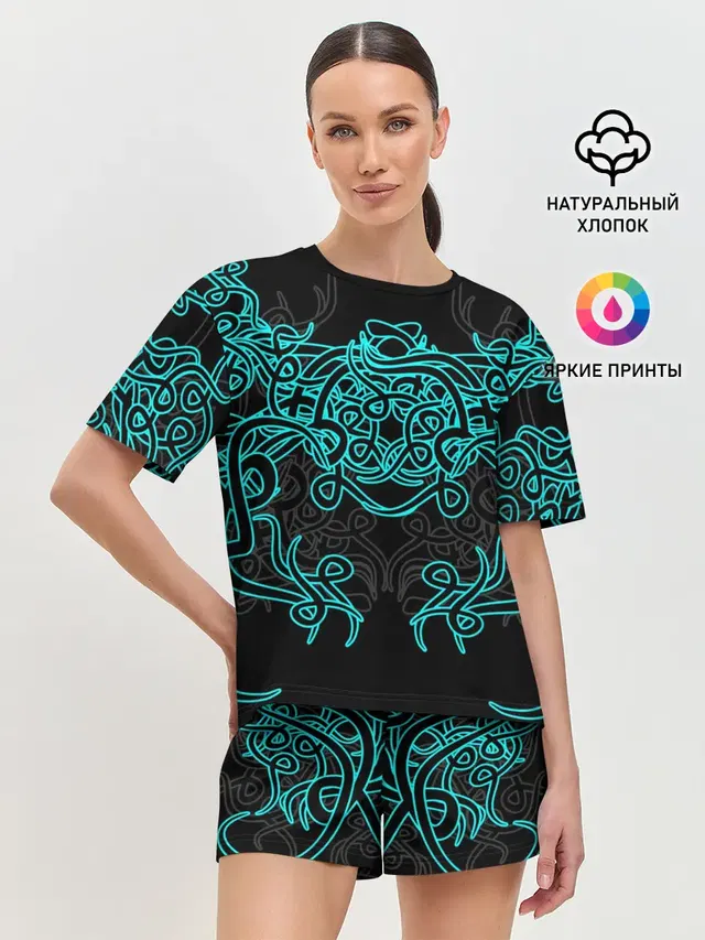 Женская пижама с шортами