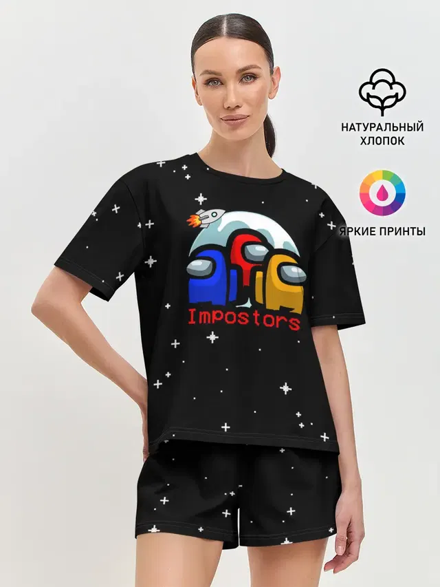 Женская пижама с шортами