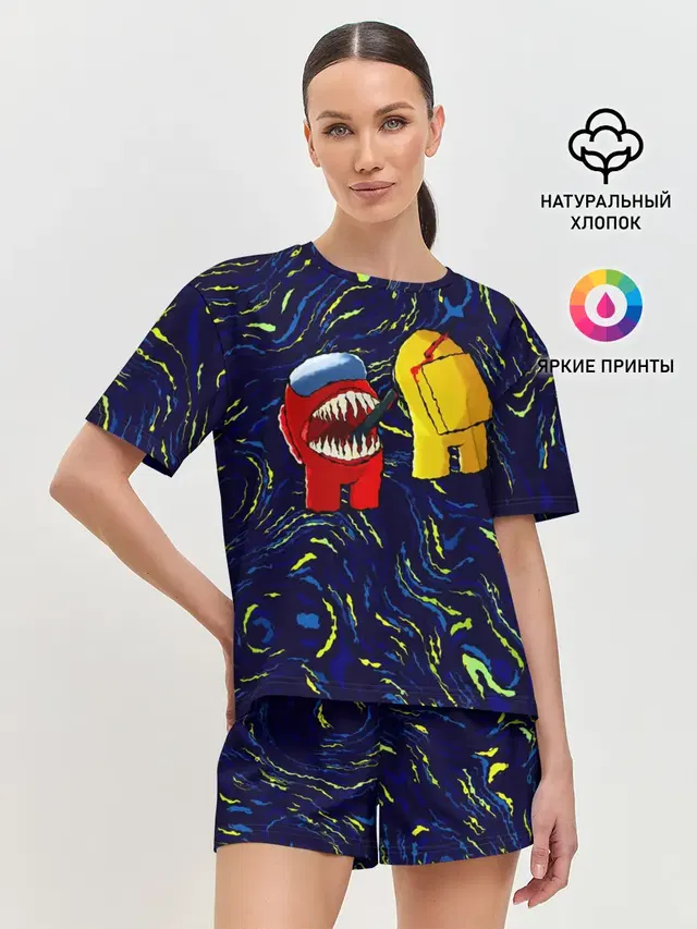 Женская пижама с шортами
