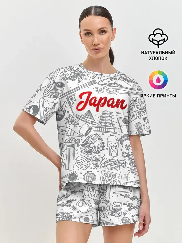 Женская пижама с шортами