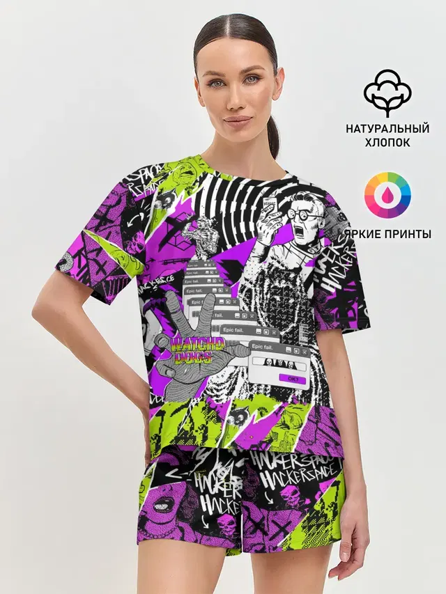 Женская пижама с шортами