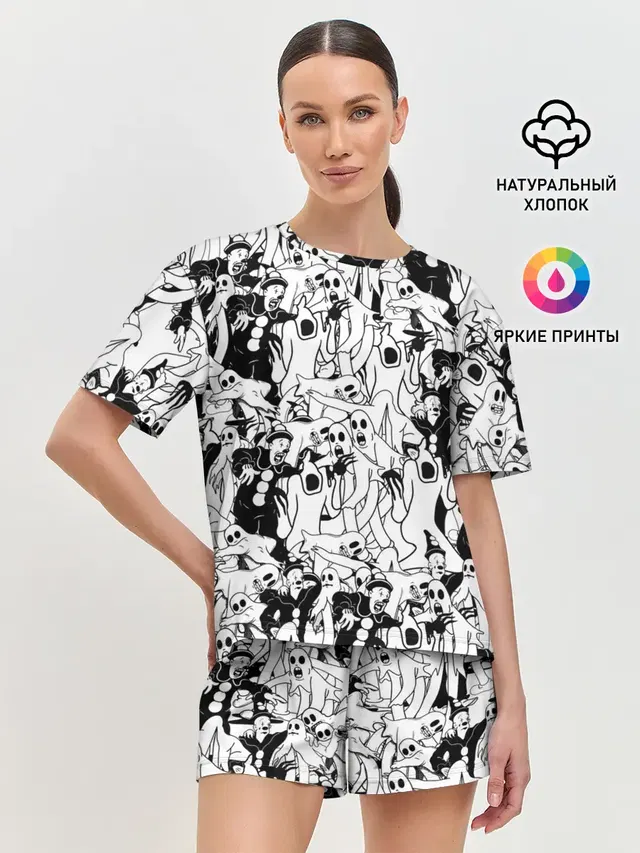 Женская пижама с шортами
