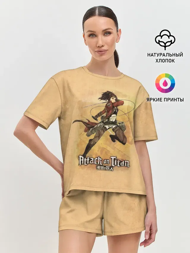 Женская пижама с шортами