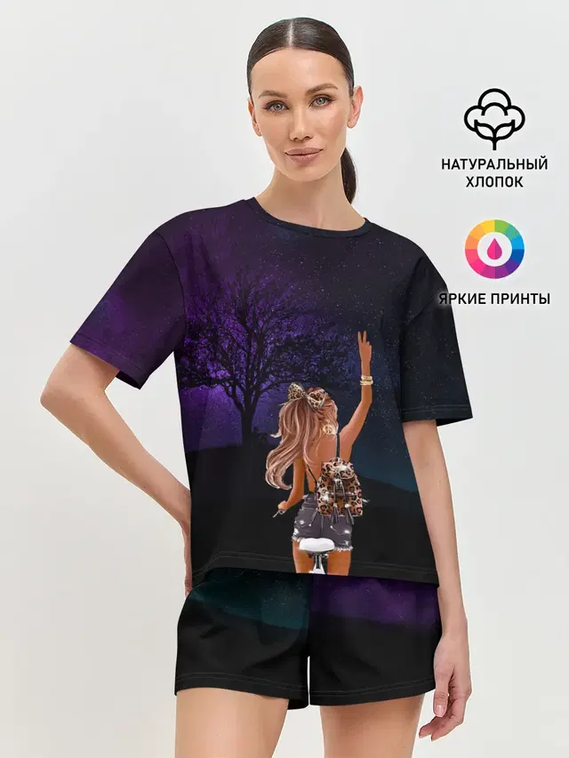 Женская пижама с шортами