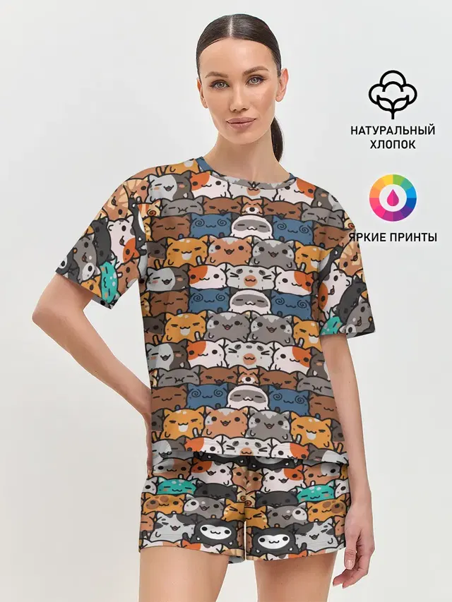 Женская пижама с шортами