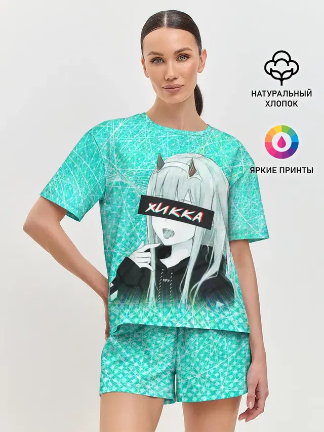 Женская пижама с шортами