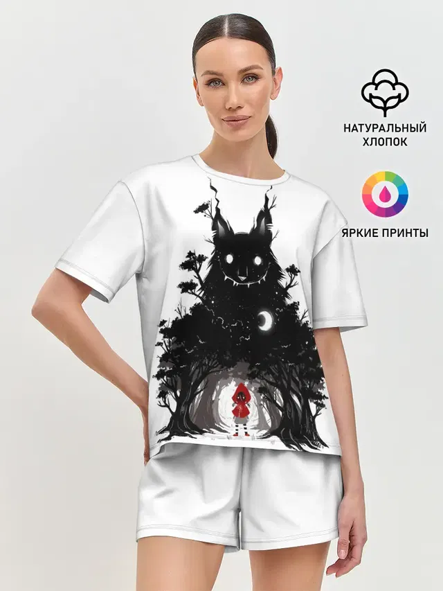 Женская пижама с шортами