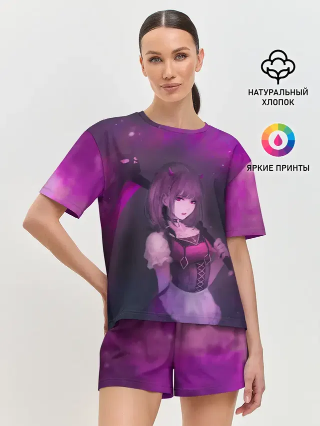 Женская пижама с шортами