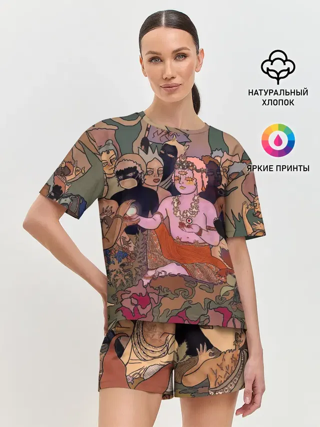 Женская пижама с шортами с принтом «Bring Me the Horizon — BRING ME THE HORIZON ART»