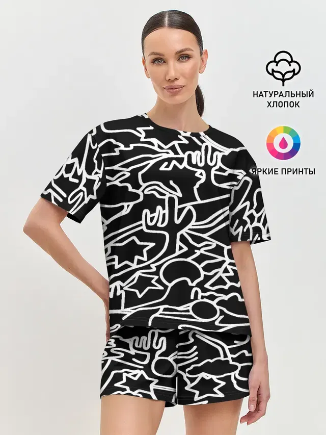 Женская пижама с шортами