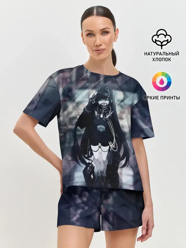 Женская пижама с шортами