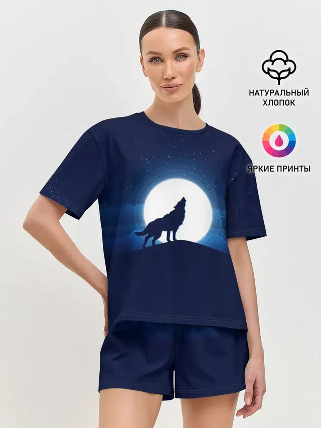 Женская пижама с шортами
