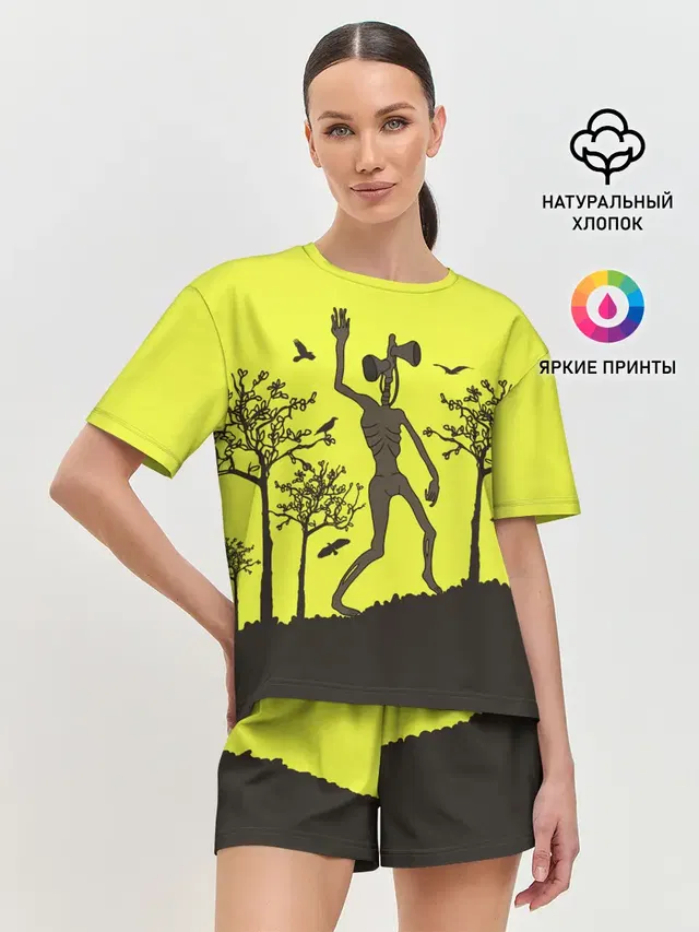 Женская пижама с шортами