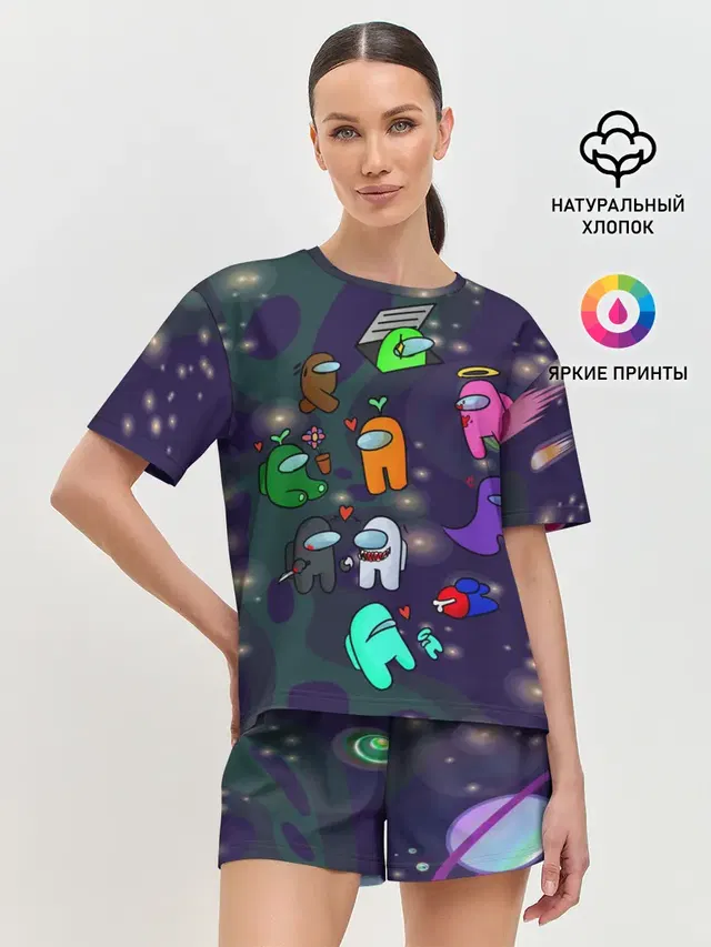 Женская пижама с шортами