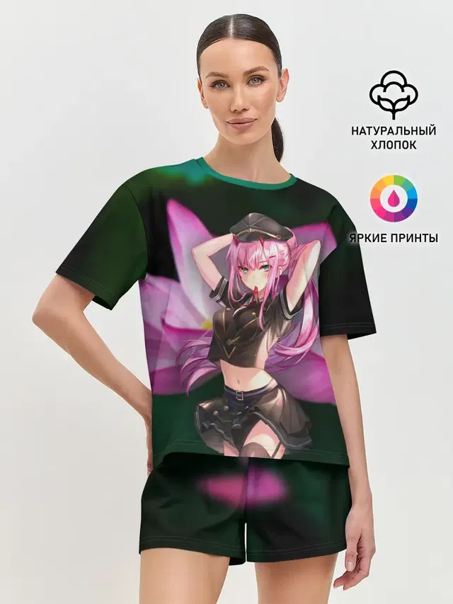Женская пижама с шортами