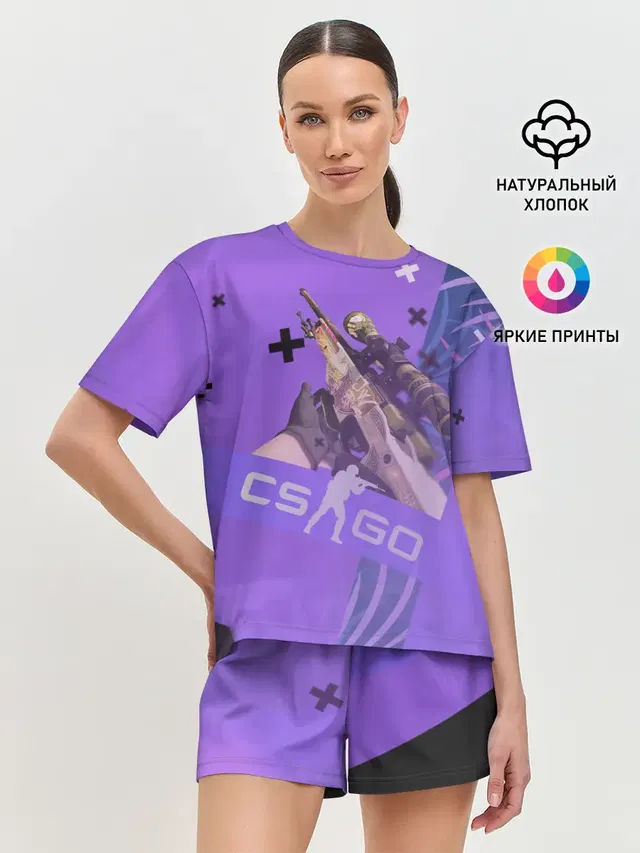 Женская пижама с шортами