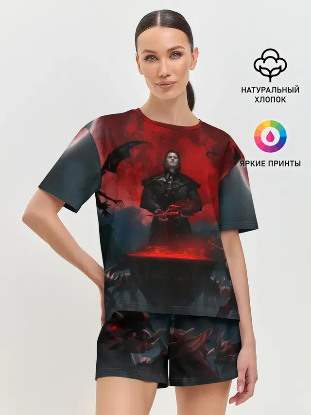 Женская пижама с шортами