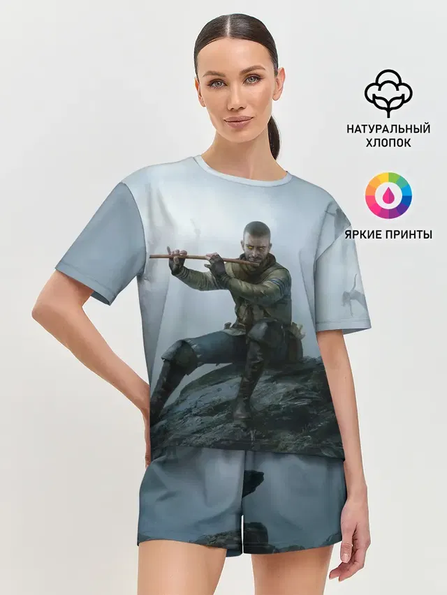 Женская пижама с шортами