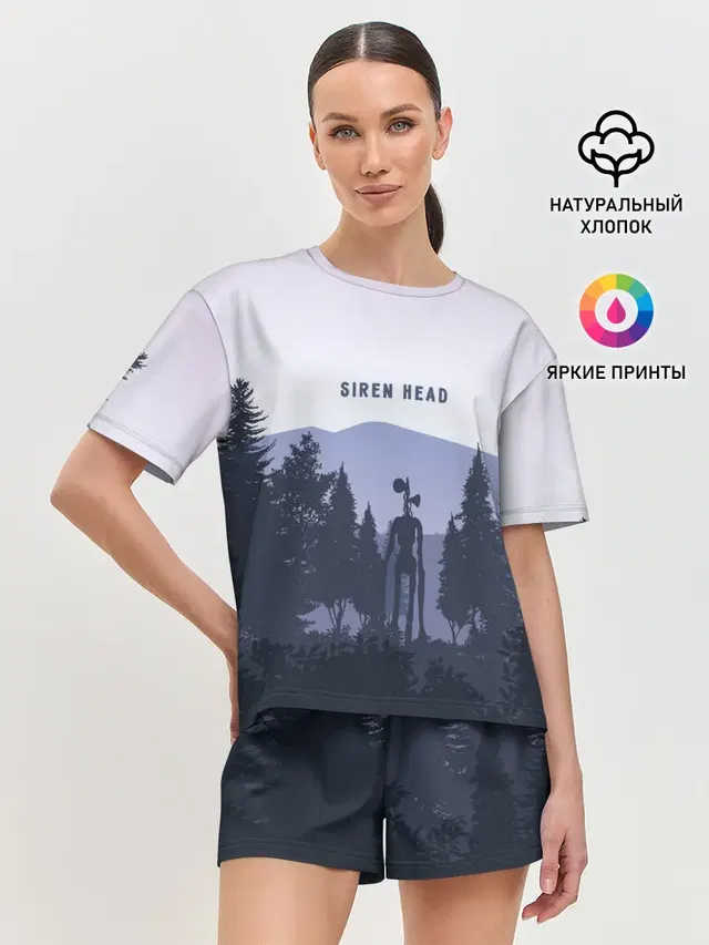 Женская пижама с шортами