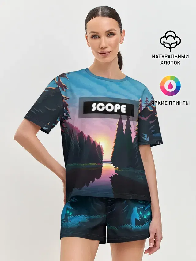 Женская пижама с шортами