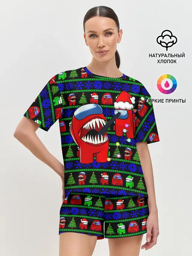 Женская пижама с шортами