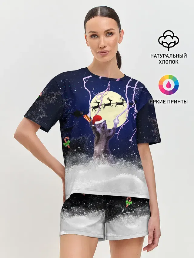 Женская пижама с шортами