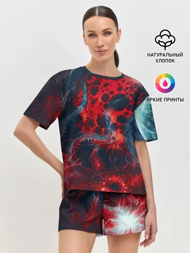 Женская пижама с шортами