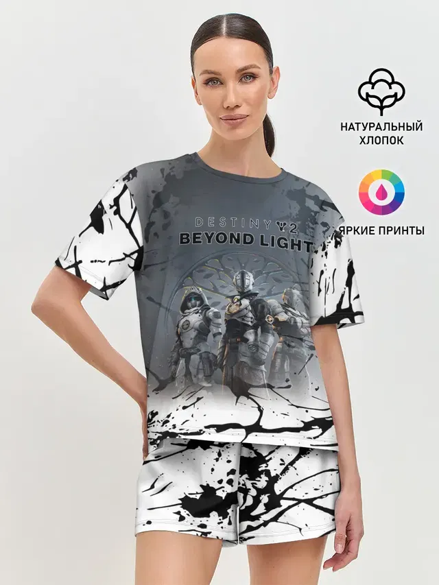 Женская пижама с шортами с принтом «Destiny — Destiny 2: Beyond Light»