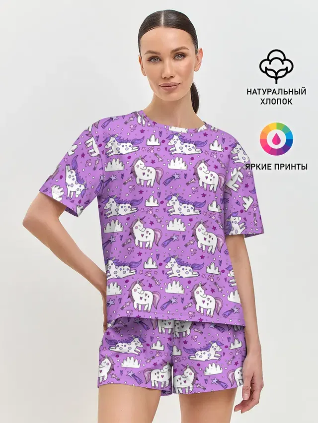 Женская пижама с шортами