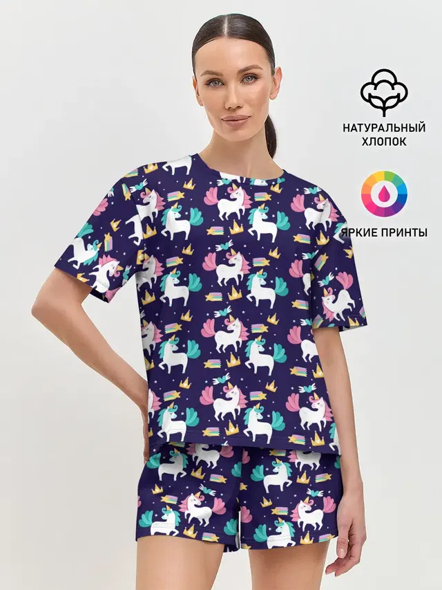 Женская пижама с шортами