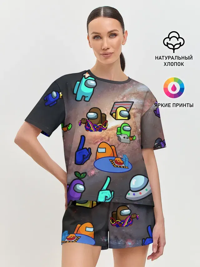 Женская пижама с шортами