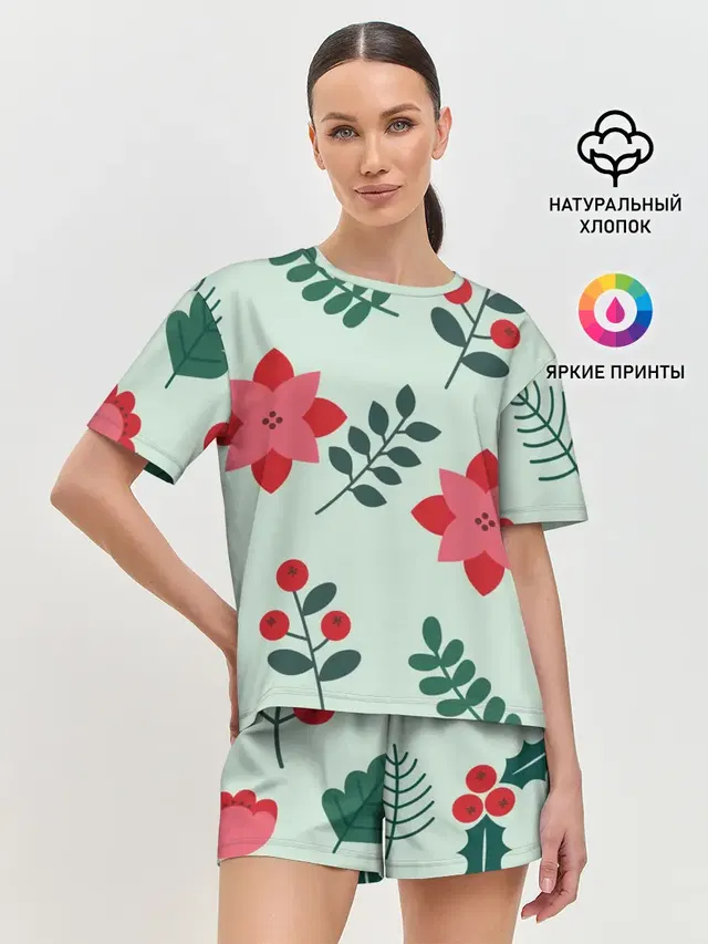 Женская пижама с шортами