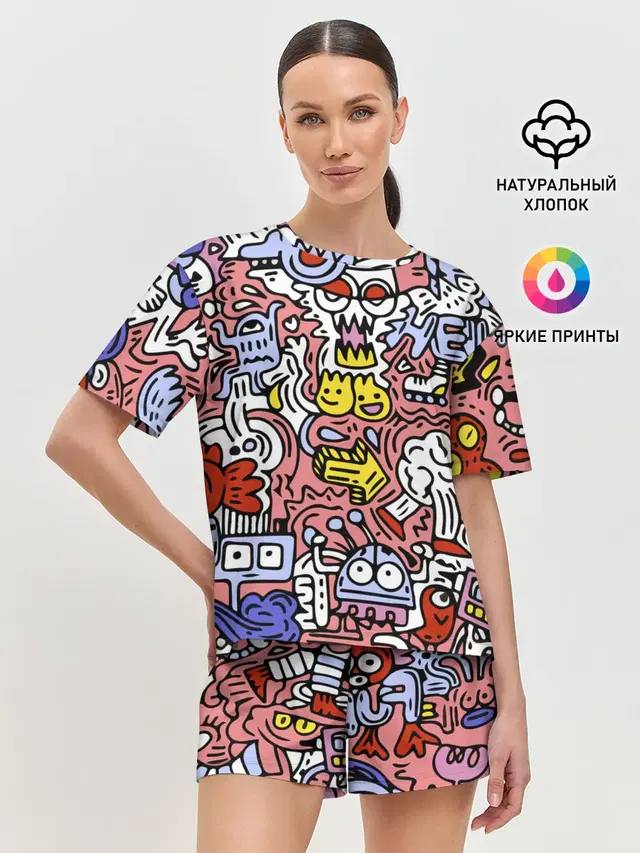 Женская пижама с шортами