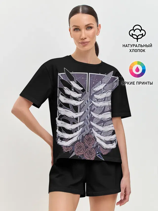 Женская пижама с шортами
