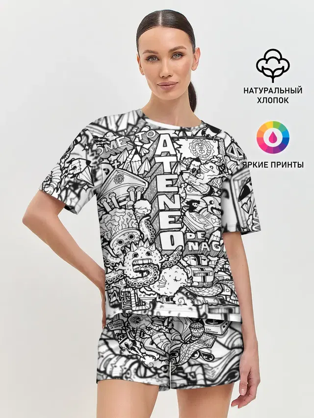 Женская пижама с шортами