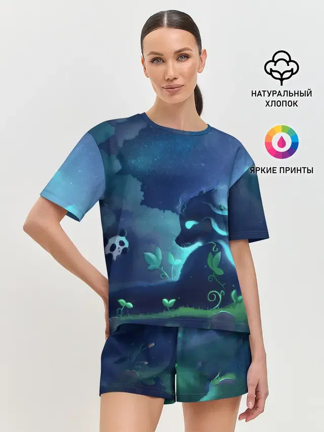 Женская пижама с шортами