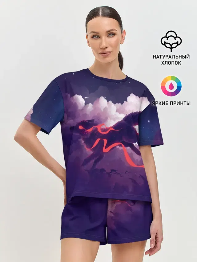 Женская пижама с шортами