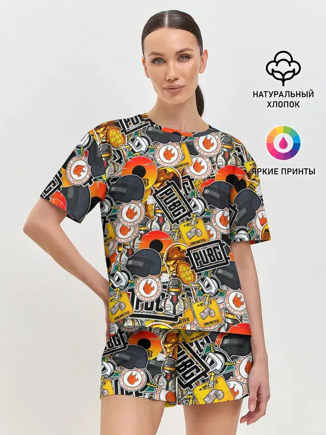 Женская пижама с шортами