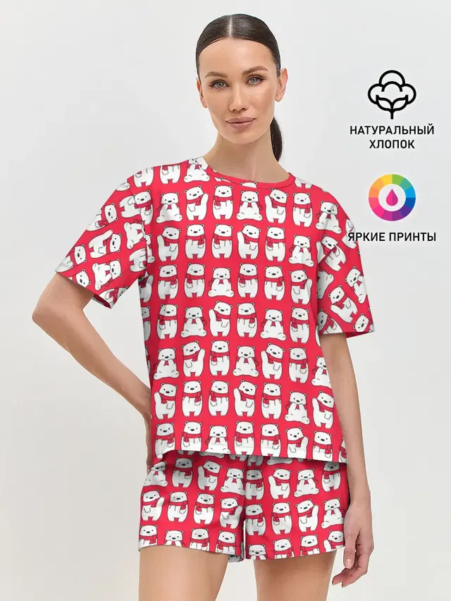 Женская пижама с шортами