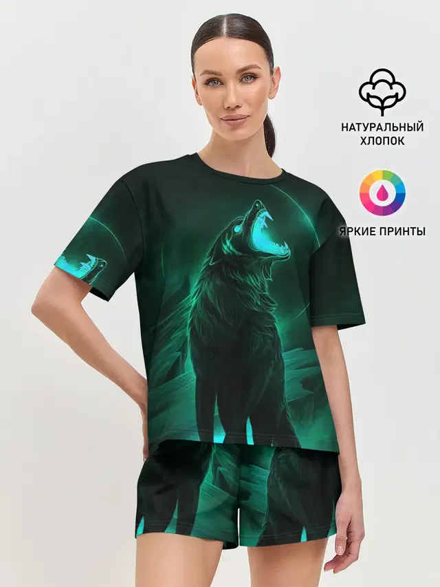 Женская пижама с шортами