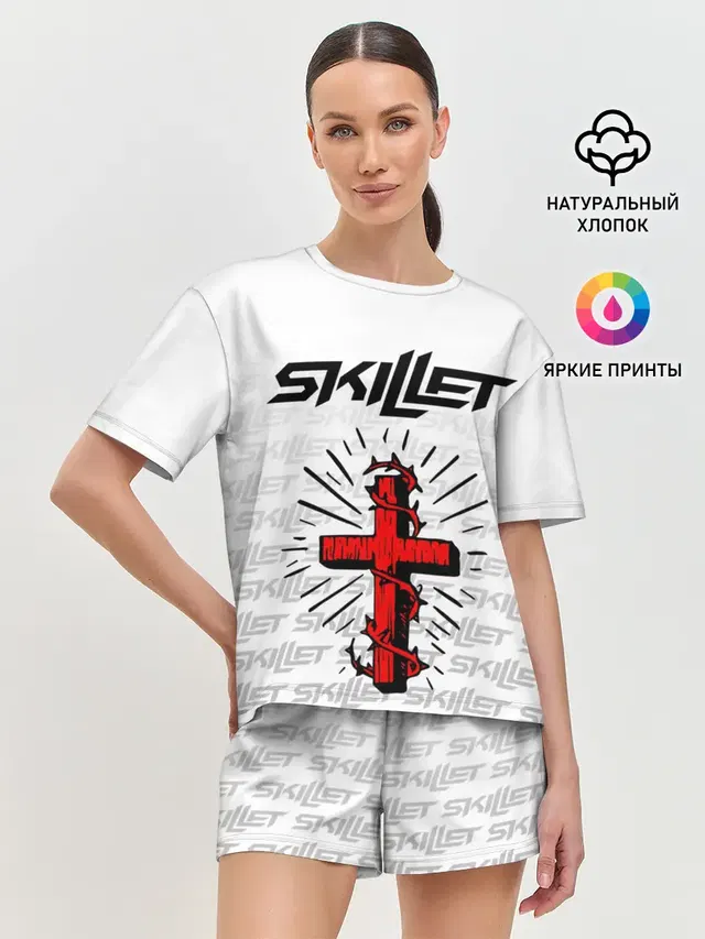 Женская пижама с шортами