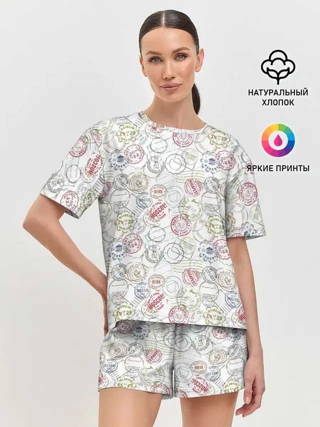 Женская пижама с шортами