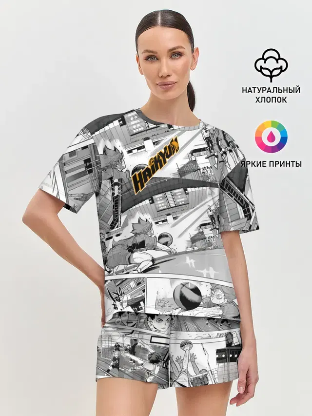 Женская пижама с шортами