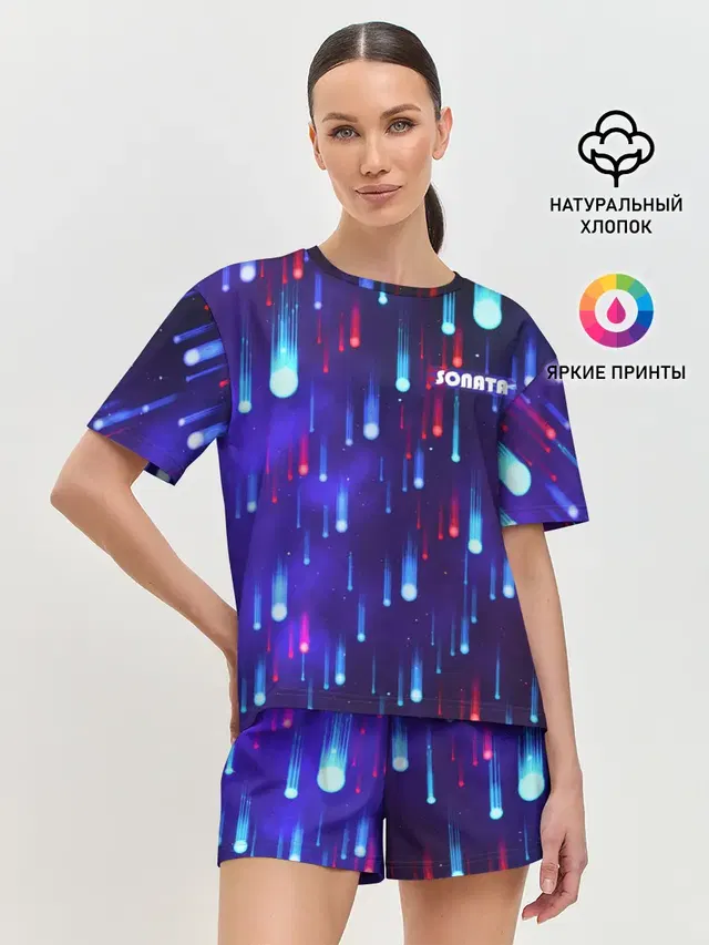 Женская пижама с шортами