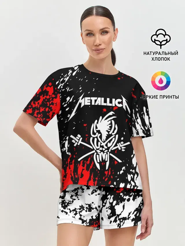 Женская пижама с шортами