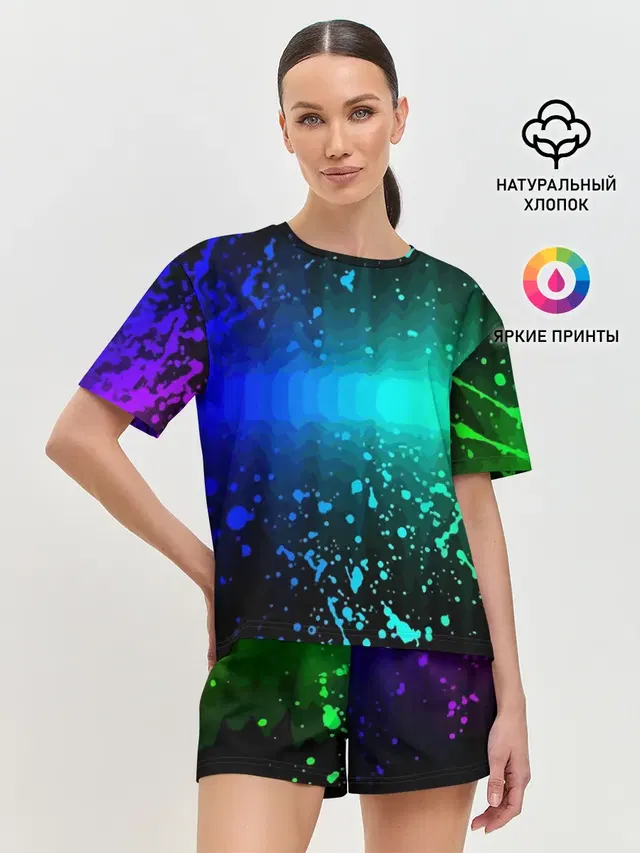 Женская пижама с шортами